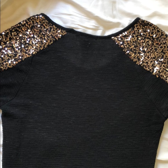 Rose Gold Sequin Sweater - Picture 6 of 6